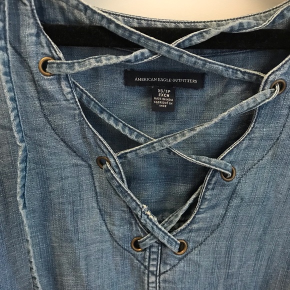 American Eagle Chambray Dress - Picture 5 of 7